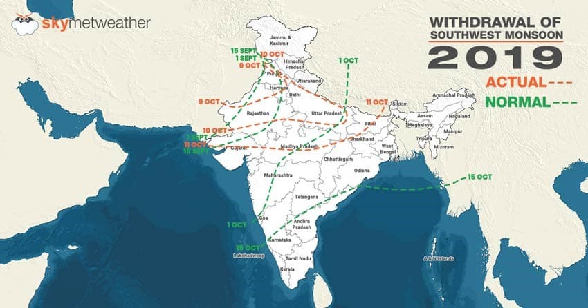 तबाही के बाद विदाई: इस साल मानसून देर से आया, देर से गया और तबाही मचा कर गया।